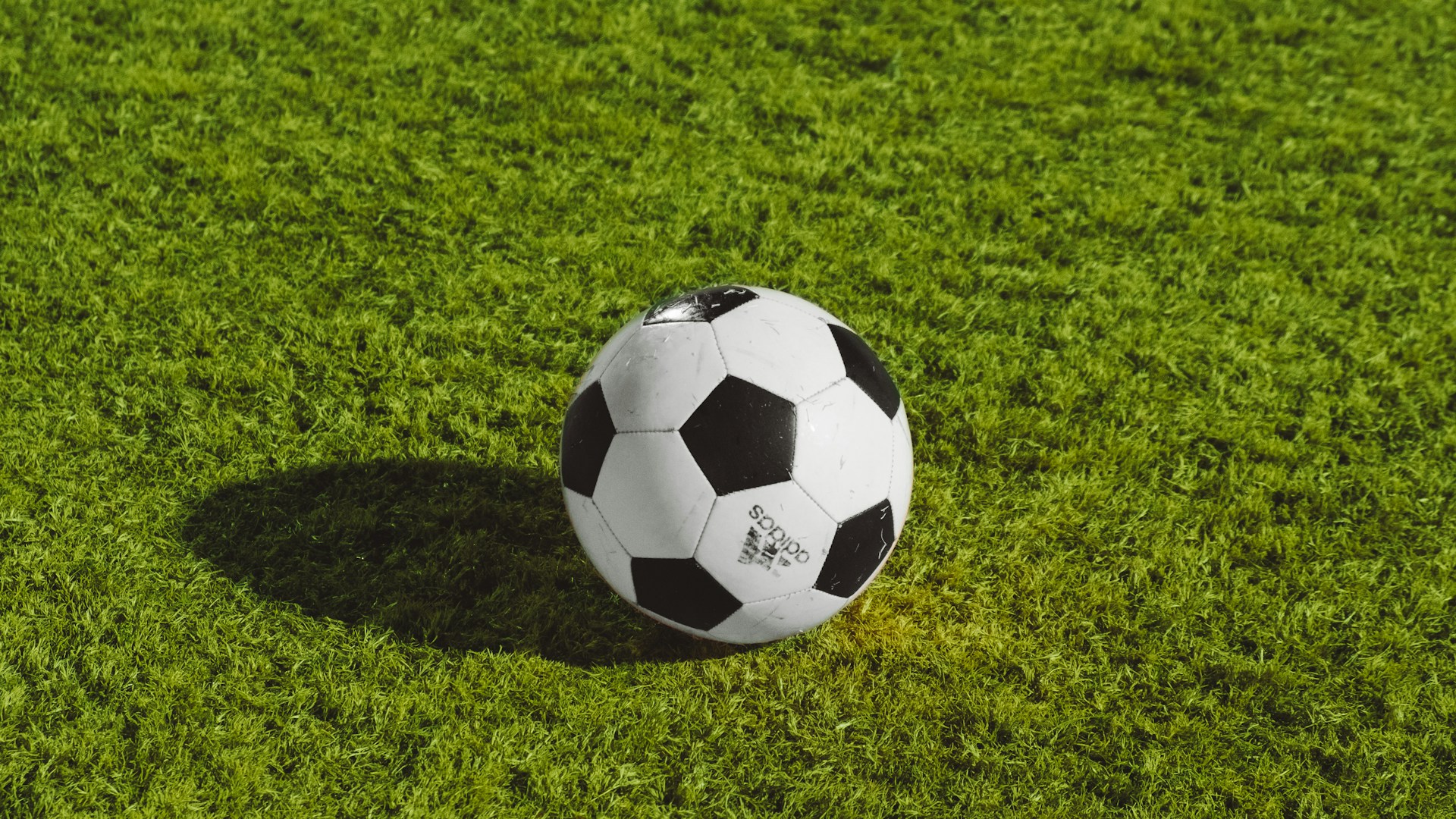 Football on the playing field